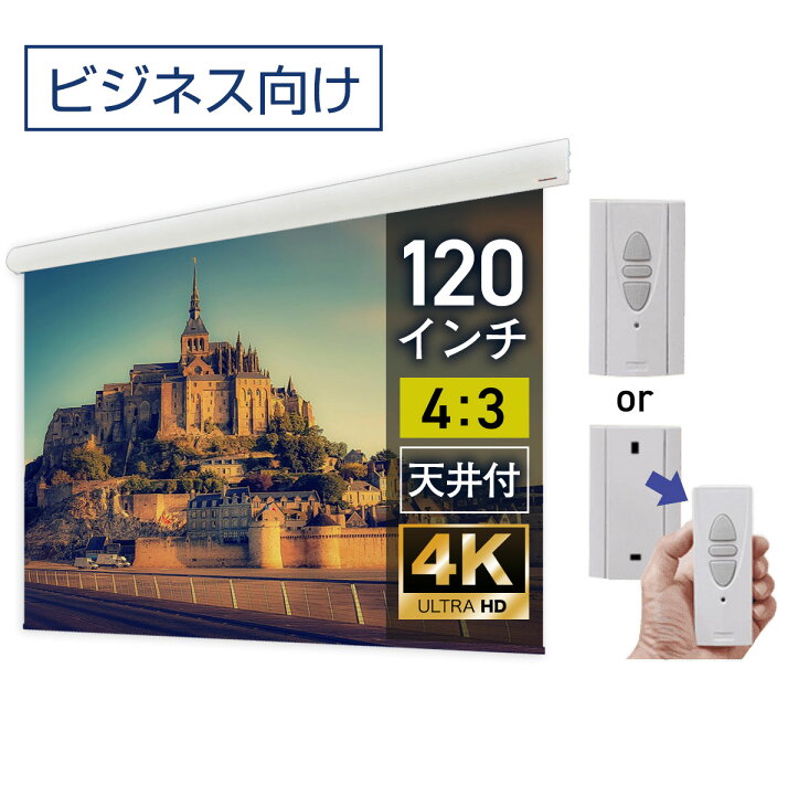 楽天市場】大型電動スクリーン 120インチ 吊り下げ シアターハウス 