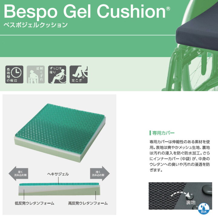 楽天市場】【車椅子用クッション 中古 Aランク】ケープ ベスポジェル  