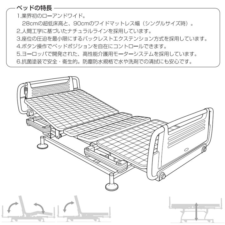 楽天市場】【電動ベッド 中古】シーホネンス ケプロコア 820R 