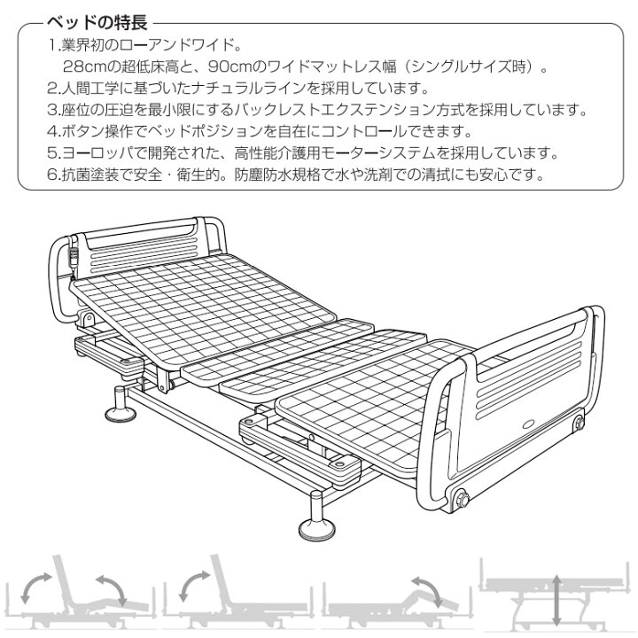 楽天市場】【電動ベッド 中古】シーホネンス ケプロコア 830R 