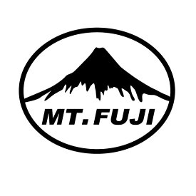 【MT.FUJI（富士山） 36-01 カッティングステッカー 2枚組 幅約15cm×高約12.1cm】