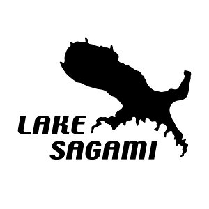 �y�J�b�e�B���O�X�e�b�J�[ LAKE SAGAMI 06�i���͌Βn�} ���`�[�t�j�唻L�T�C�Y 2���g ����26cm×����20.8cm�z