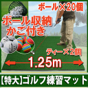 ゴルフマット＆ゴルフ練習マット　かご＆ボール＆ティー付き3点セット ランキングお取り寄せ