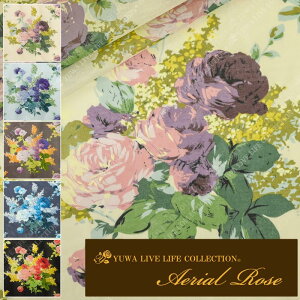 H 100% "Aerial Rose" 80{C S5F / YUWA L֏X / n z GKg ԕ Rbg / 394010 / 10cmP ؂蔄 lR|X150cm܂