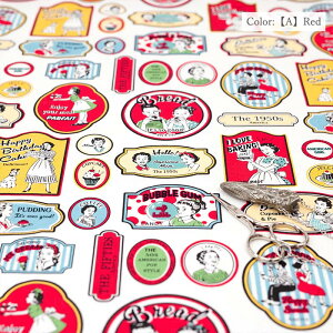 V[eBO YUWA L֏X h 50's sticker h S5F 10cmPʐؔ 829953 50s