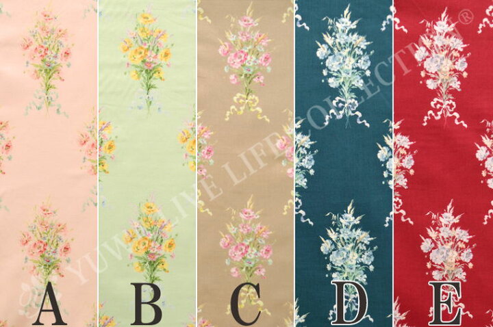 楽天市場】シャーティング 生地 Pure bouquet 全5色 / 有輪商店 YUWA  
