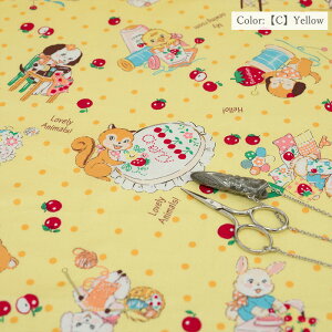 R֎q V[eBO hHappy Sewing Animalsh AT829883 S5F / Aj} g |bv hbg L[g / n 10cmP lR|Xő150cm