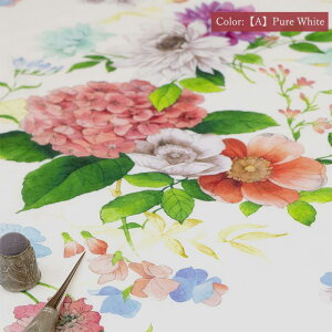 l  n Botanical Flower YUWA GA[^u[ S4F L֏X ԕ G 908444FE lR|X150cm܂   AIUC  G fabric LINEN Gō