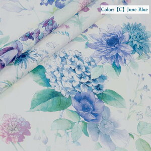 l  n Botanical Flower YUWA GA[^u[ S4F L֏X ԕ G 908444FE lR|X150cm܂   AIUC  G fabric LINEN Gō