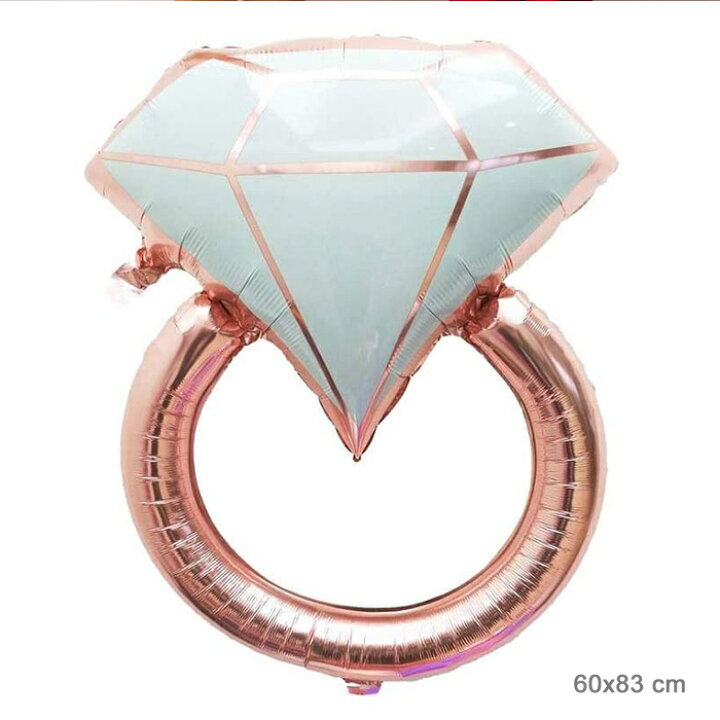 Lサイズ ダイヤモンド リング バルーン 指輪 プロポーズ 撮影 飾り付け 写真