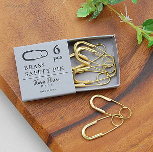 ブラス セーフティピン S/6  ブラス 真鍮 ゴールド 安全ピン ピン セーフティーピン アンティーク ハンドメイド【ネコポス・コンパクト対応】