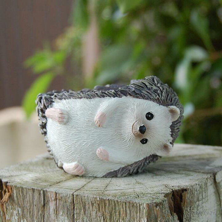 Hedgehogs ハリネズミ 植木鉢 はりねずみ umely ガーデンオーナメント