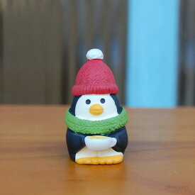 寒がりペンギン　　デコレ コンコンブル concombre マスコット 置物 インテリア ぺんぎん クリスマス【コンパクト対応】