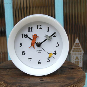 Yamabatosha 2way clock CAT White@@GCg~I[NX R ʂ NbN Lbg ˂ lR L v uv |v Mtg CeA