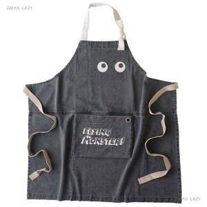 【ネコポス送料無料】PAP パッカブルエプロン フライングモンスター BK  テクノプライム AND PACKABLE エプロン キッチン コットン 綿 パッカブルエプロン えぷろん おしゃれ ブラック 黒