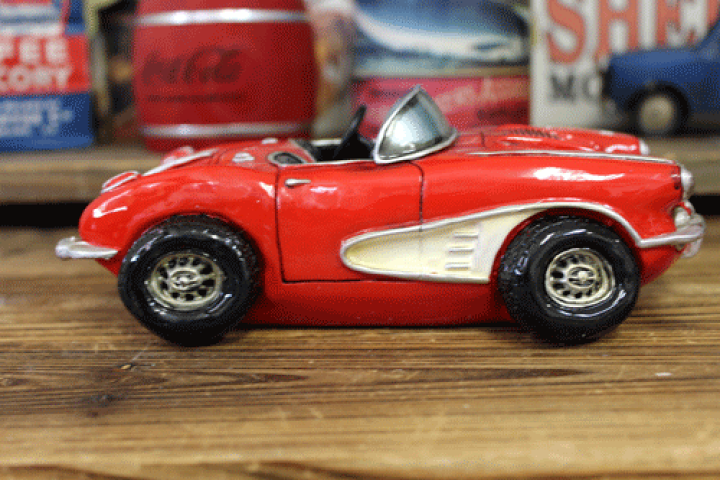 楽天市場】オールディーズ マネーバンク クラシカルカー レッド