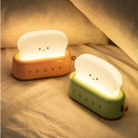 照明 トースト 食パン 間接照明 ライトランプ ベッドライト トースター ランプ USB 充電 インテリア おしゃれ かわいい 雑貨 韓国インテリア 可愛い おしゃれ