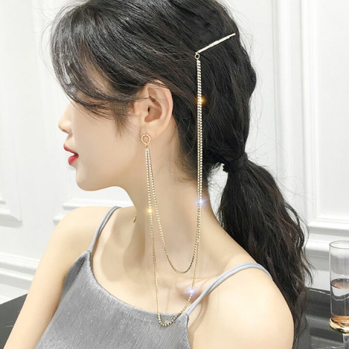 楽天市場】【1500円均一】銀針ピアス＆ヘアピン ラインストーンピアス 