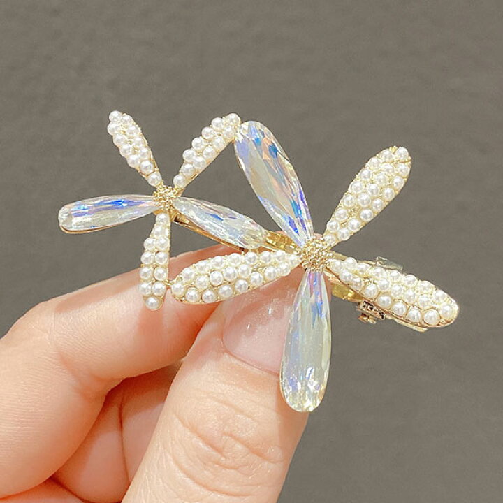 楽天市場】キラキラ♪華やか フラワー 花 ヘアクリック ヘア  