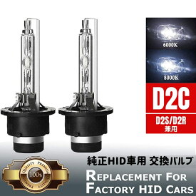 日産 ティアナ J32 D2S HID バルブ バーナー 純正HID車 交換 35W 4400lm 高品質 石英ガラス D2R D2C 兼用 2本セット