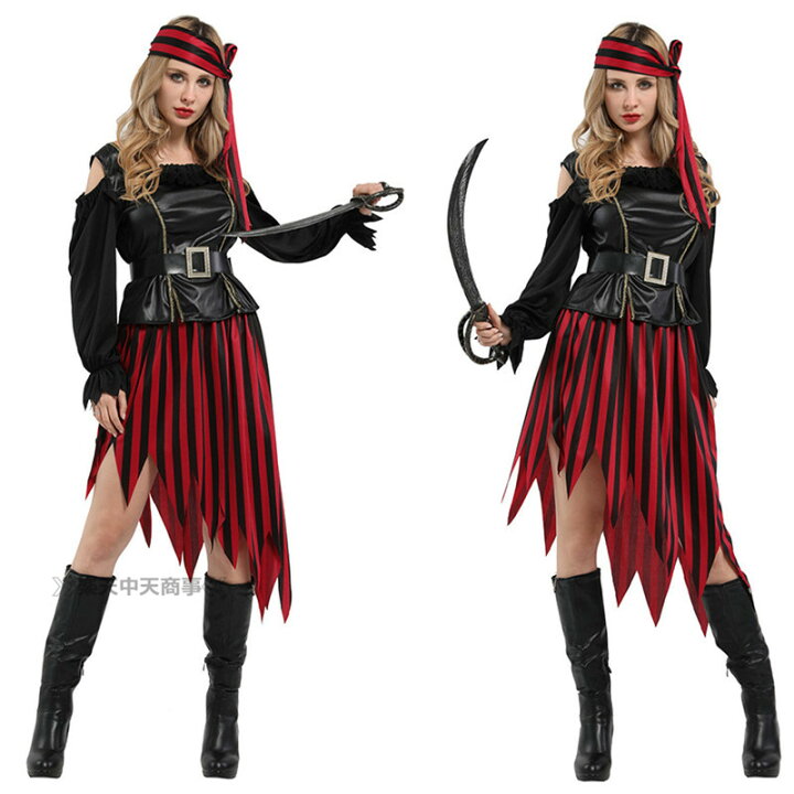 楽天市場 Chuutenn ハロウィン コスプレ 女海賊 海賊服 衣装 キャバドレス 怪盗 大人用 美女 セクシー 舞台劇 プリンセスライン コスチューム お姫様 コスプレ衣装 仮装 文化祭 忘年会 舞台衣装 演出服 レディース パーティー用 女性用 ワンピース Halloween 中天商事