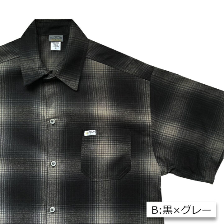 楽天市場】caltop 半袖 キャルトップ 半そで オンブレ チェック シャツ 