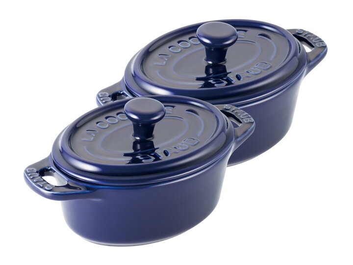 楽天市場】【公式】 STAUB セラミック ミニオーバル ココット 2pcs  