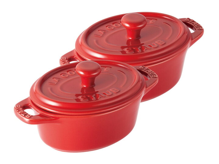 楽天市場】【公式】 STAUB セラミック ミニオーバル ココット 2pcs  