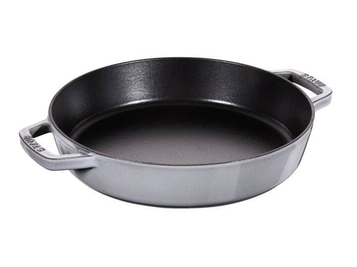 楽天市場】【公式】 STAUB 両手フライパン ラウンド26cm グレー  