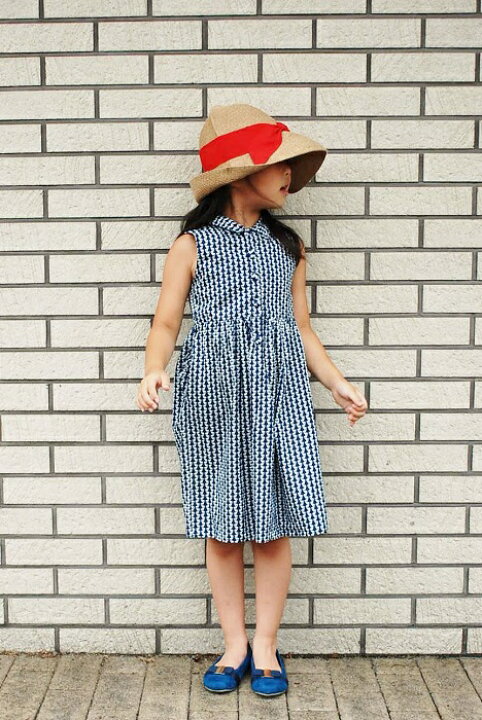 楽天市場】【shirt dress】リバティ ワンピース裏地付（ダークブルー  