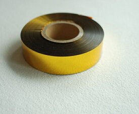 24mm幅【たっぷり200m巻】　チアポンポン用テープロール　ゴールド/金　made in JAPAN