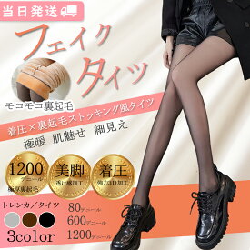 フェイク 裏起毛 タイツ 美脚 着圧タイツ 裏起毛 黒ストッキング 透け感 ベージュ フェイクタイツ 大きいサイズ レギンス 暖か フェイクストッキング 着圧 裏起毛タイツ 肌色 ベージュ ブラック グレー暖かい 細見え 防寒