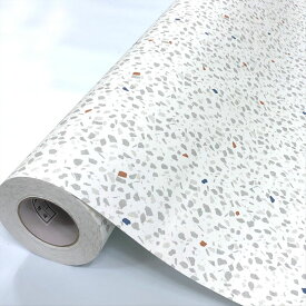 壁紙シール 大理石 テラゾ Terrazzo HWP-21661 5m シール式 はがせる壁紙 Terrazzo模様 テラゾ模様 (壁紙 貼り替え、壁紙の上から貼る壁紙)
