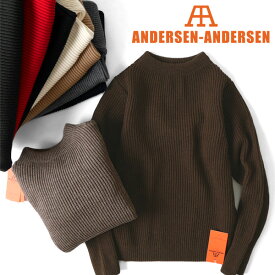 ANDERSEN-ANDERSEN アンデルセン アンデルセン NAVY CREWNECK クルーネック セーター 5GG メンズ レディース
