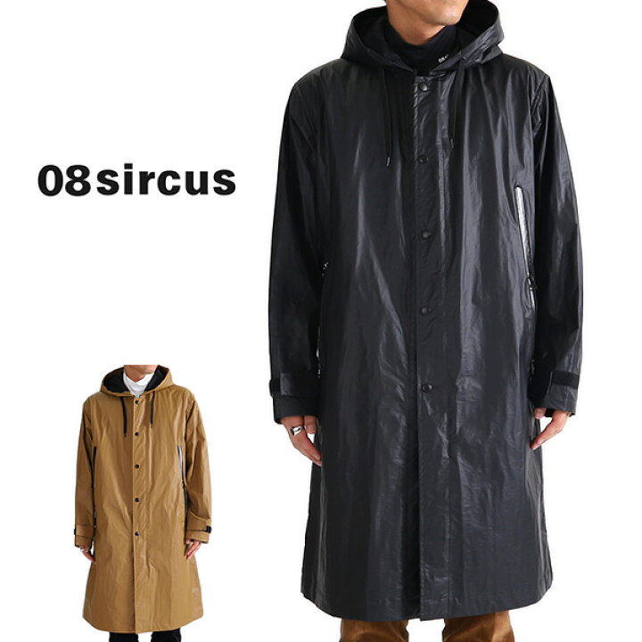 楽天市場】08sircus 08サーカス フーデッド レインコート S18AW-C008 