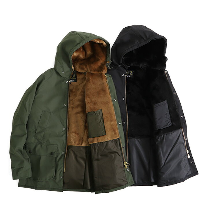 楽天市場】Barbour バブアー ファーライナー付き フーデッド ビデイル 