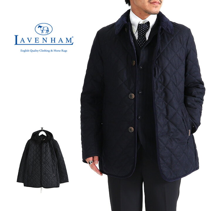 楽天市場 Lavenham ラベンハム Denston 3 デンストン フランネル フード付き キルティングジャケット ウール メンズ Golden State