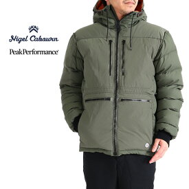 [SALE] Nigel Cabourn × Peak Performance ナイジェルケーボン ピークパフォーマンス コラボ ダウンジャケット 80372330010 フード付き メンズ