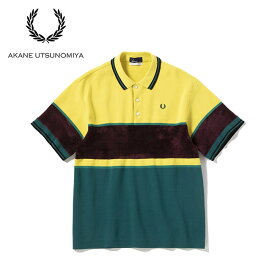 [SALE] Fred Perry × AKANE UTSUNOMIYA フレッドペリー アカネ ウツノミヤ ニットポロシャツ F7170 半袖ポロシャツ メンズ