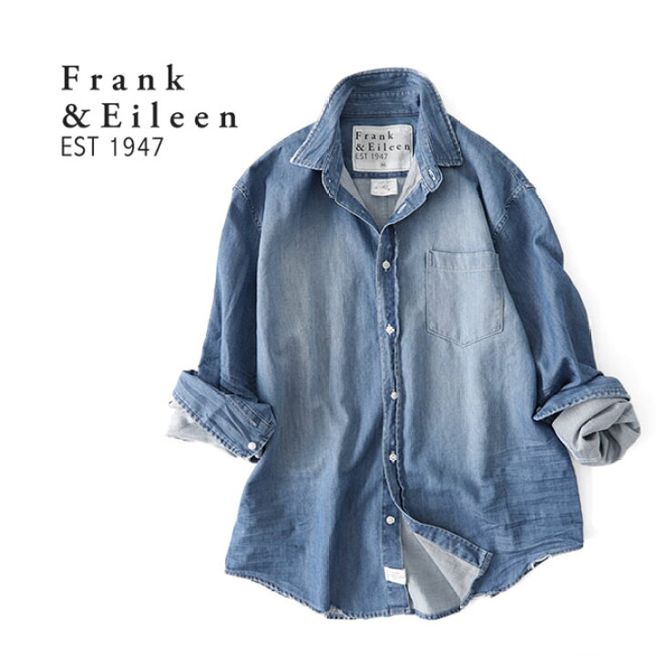 ☆USA製 Frank&Eileen EILEEN ダメージ加工 シャツ 