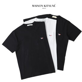 Maison Kitsune メゾン キツネ フォックスロゴ 胸ポケットTシャツ AM00102KJ0010 FM00120KJ0010 メンズ レディース