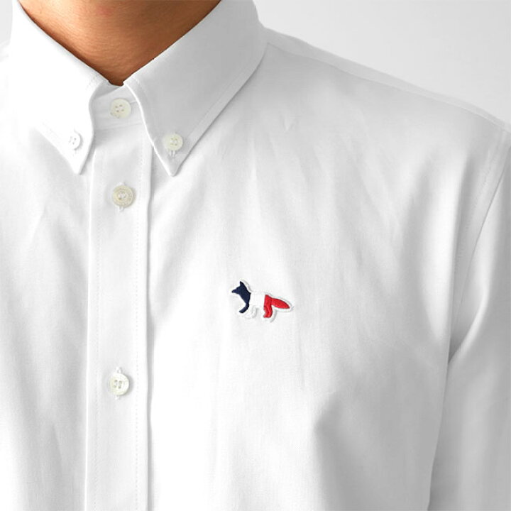 楽天市場】Maison Kitsune メゾン キツネ フォックスロゴ ボタンダウン 