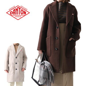 ダントン Danton ウールモッサ テーラード ジャケット レディース コート オーバーサイズ チェスターコート ざっくりアウター Jd 02のおすすめ キテミヨ Kitemiyo