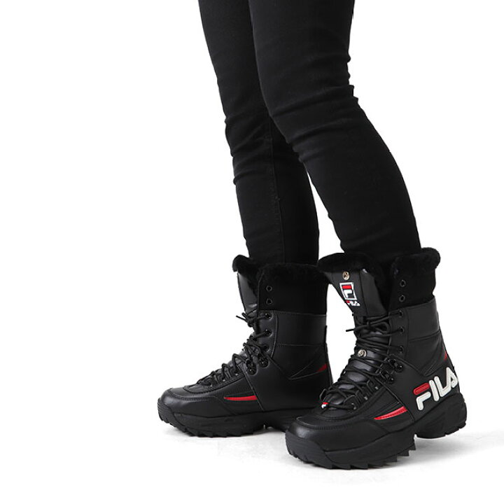 楽天市場】FILA フィラ ディスラプター スノーブーツ F0428 厚底 