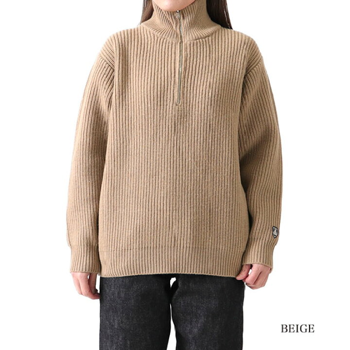 楽天市場】ORCIVAL オーシバル ハーフジップ ハイネック ニット 