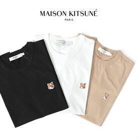 Maison Kitsune メゾン キツネ フォックスヘッド ロゴTシャツ AM00103KJ0008 半袖Tシャツ メンズ レディース