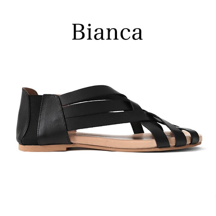 楽天市場】Bianca ビアンカ 編み込み レザーサンダル 1894 レディース 