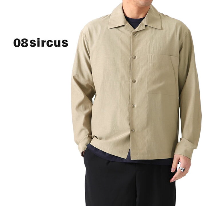 楽天市場】[SALE] 08 sircus 08サーカス ポプリン オープンカラー 