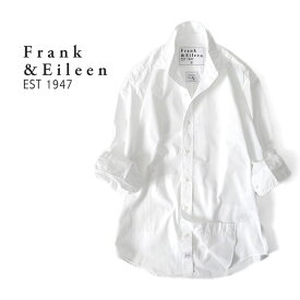 Frank&Eileen フランク&アイリーン FINBAR WTP フィンバー ポプリン プレーンシャツ 9920700020 9920700035 白 長袖シャツ メンズ