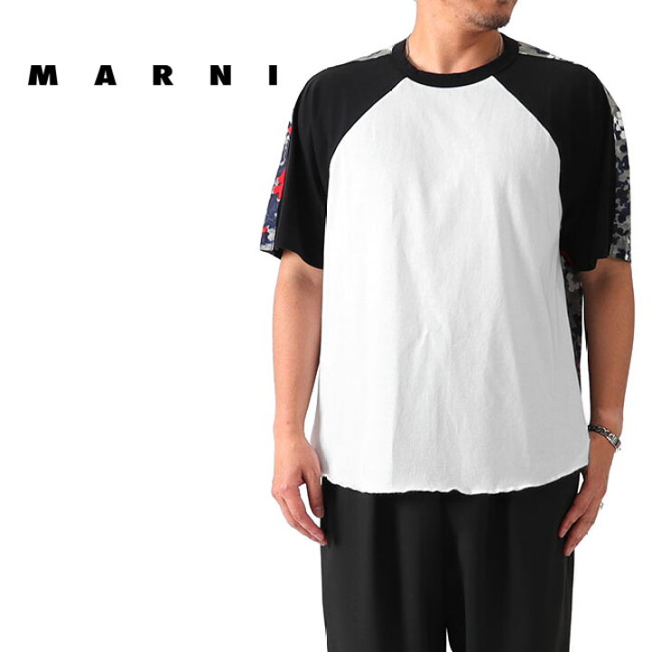 楽天市場】[TIME SALE] MARNI マルニ 切り替え ラグランTシャツ  